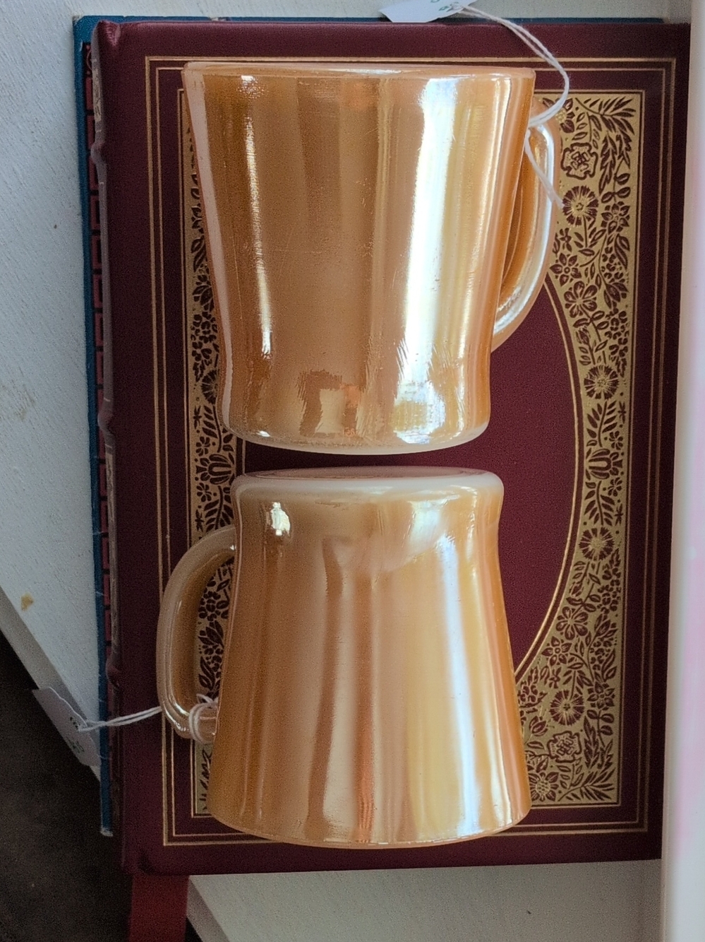 Anchor Hocking Fire King Glass Mugs - Set of 2